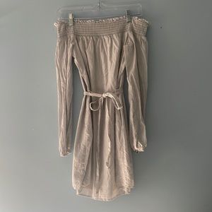 Express Off the Shoulder Cotton Dress